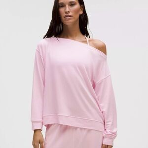 LIKE NEW Lululemon Blissful Pink Be Calm oversized Boatneck Long Sleeve Shirt
